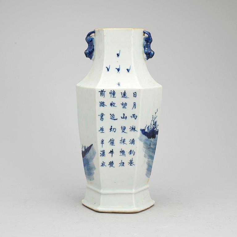 URNA, porslin, Kina, 1800-tal.