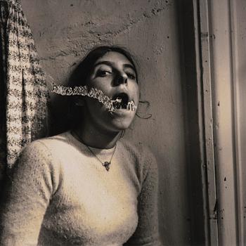 151. Francesca Woodman, "Self-portrait talking to Vince, Providence Rhode Island", 1977.