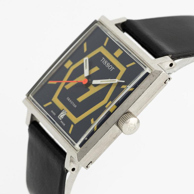 Tissot, Seastar, "Right-hand traffic 3/9 1967", wristwatch, 30,5 x 30,5 (37) mm.