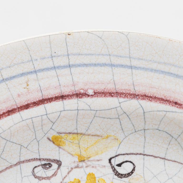 Birger Kaipiainen, a ceramic plate. Signed BK Arabia Suomi.
