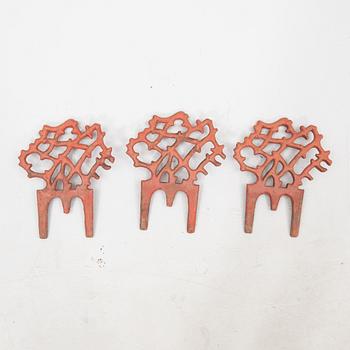 A set of 10 cast iron flowerbed fence "Grosshandlare Asplunds" early 1900s.
