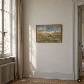 William Gislander, Landscape with Geese.