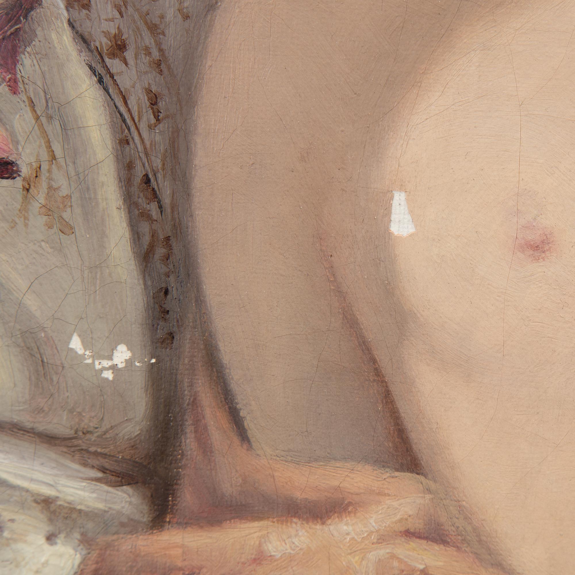 OKÄND KONSTNÄR, oil opn canvas, around 1900.