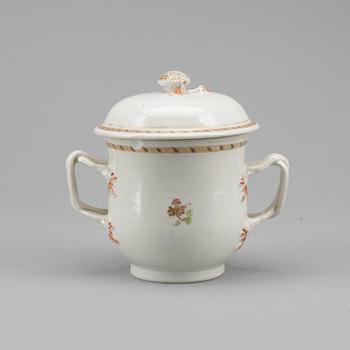 KOPP MED LOCK, kompaniporslin, Kina, Qianlong (1736-1795).