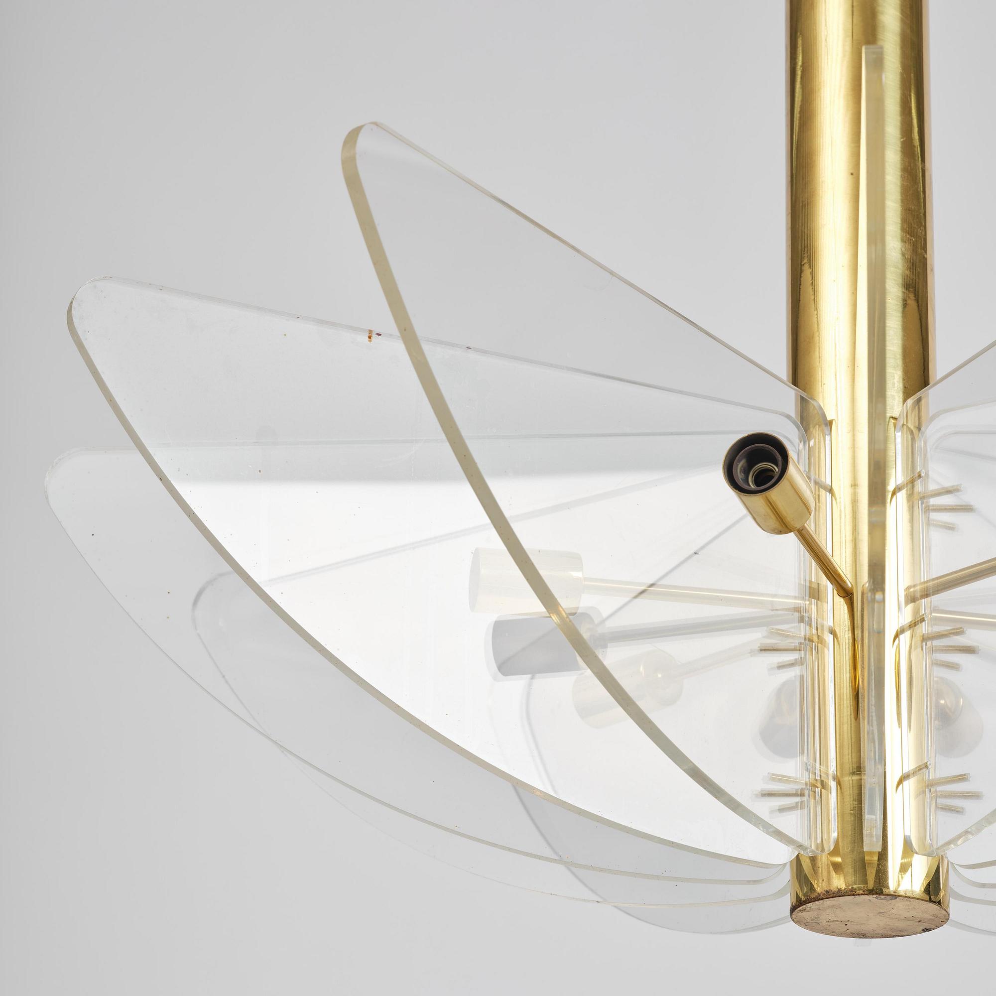 Hans-Agne Jakobsson, a rare ceiling lamp model "C 2438", Hans-Agne Jakobsson AB, Markaryd, 1970s.