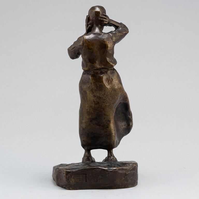Ruth Milles, "Flicka i blåst" (=Young woman in the wind).
