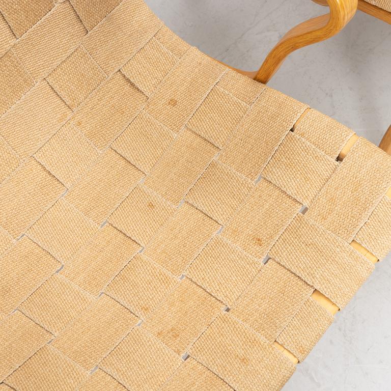 Bruno Mathsson, a pair of 'Eva' armchairs, Firma Karl Mathsson, Värnamo, 1973.