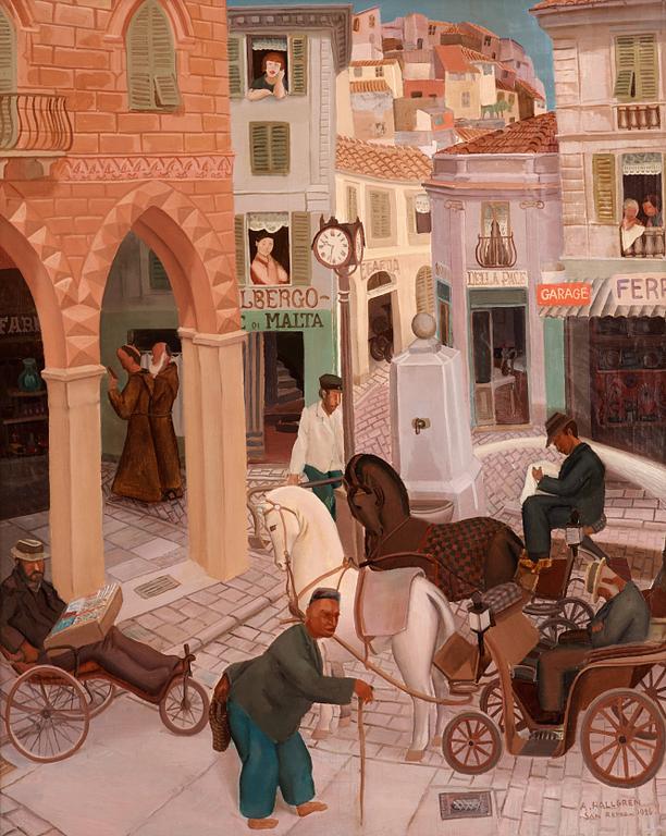 Acke Hallgren, Piazza Colombo, San Remo.