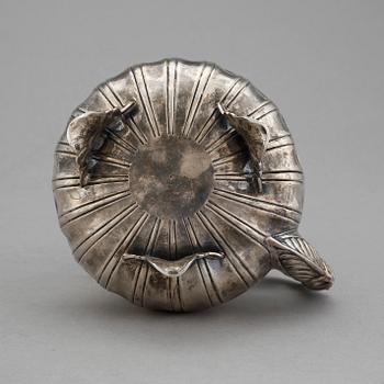 GRÄDDKANNA, silver, Gustav Folker, Stockholm, 1837. Vikt ca 250 g.