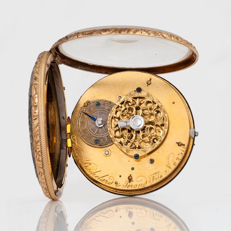 ALLIEZ, Bachelard & Terond fils, Geneva, fickur, 44 mm,