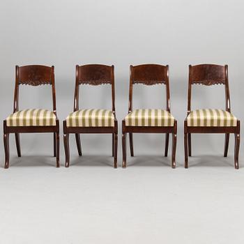 Four c. 1820-40's Russian side chairs.