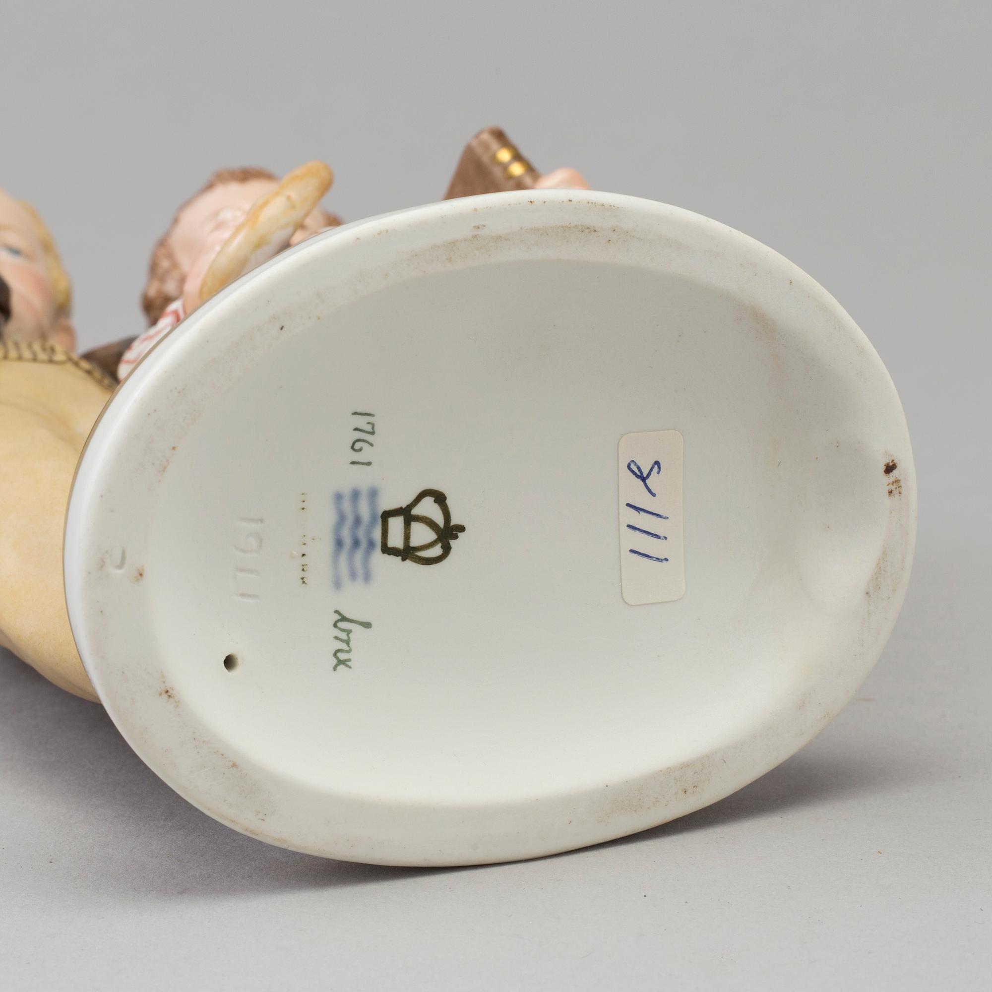 A Christian Thomsen porcelain figure, for Royal Copenhagen, Denmark, 1940s.