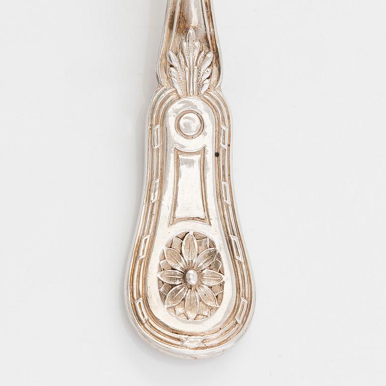 Josef Carl Klinkosch, dessertskedar, 12 st, silver, Wien, 1872-1922.