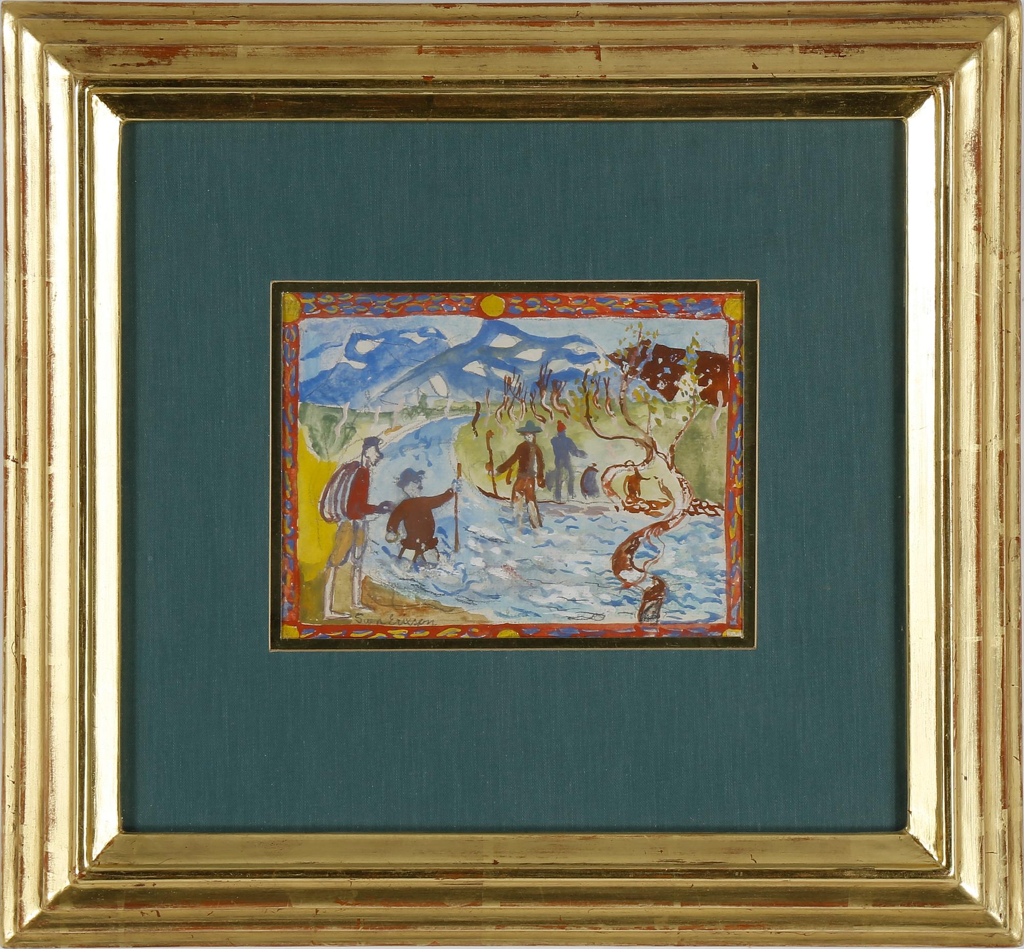 SVEN X:ET ERIXSON, gouache, signerad.