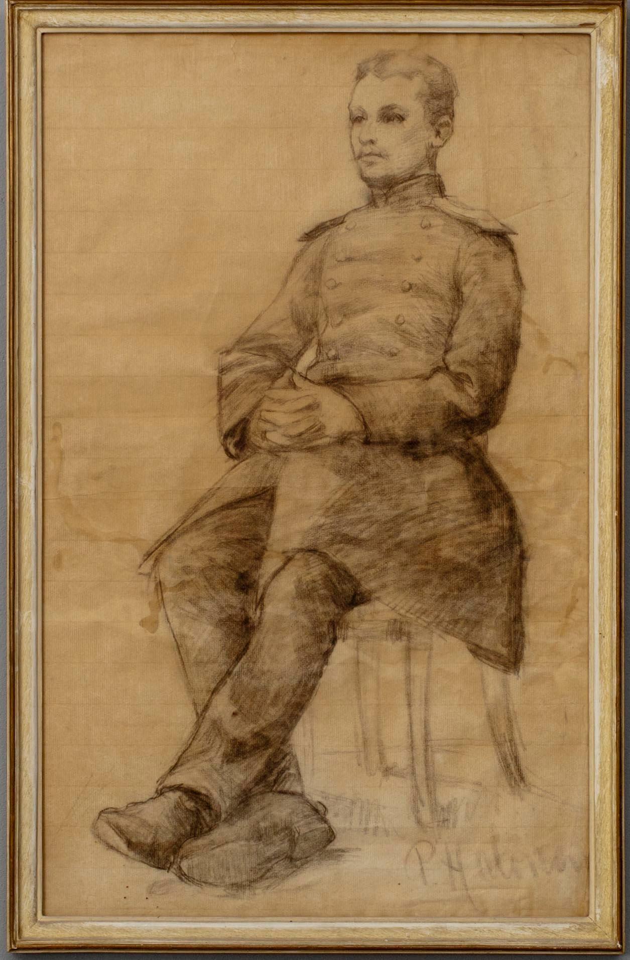 PEKKA HALONEN, blyertsteckning, sign.