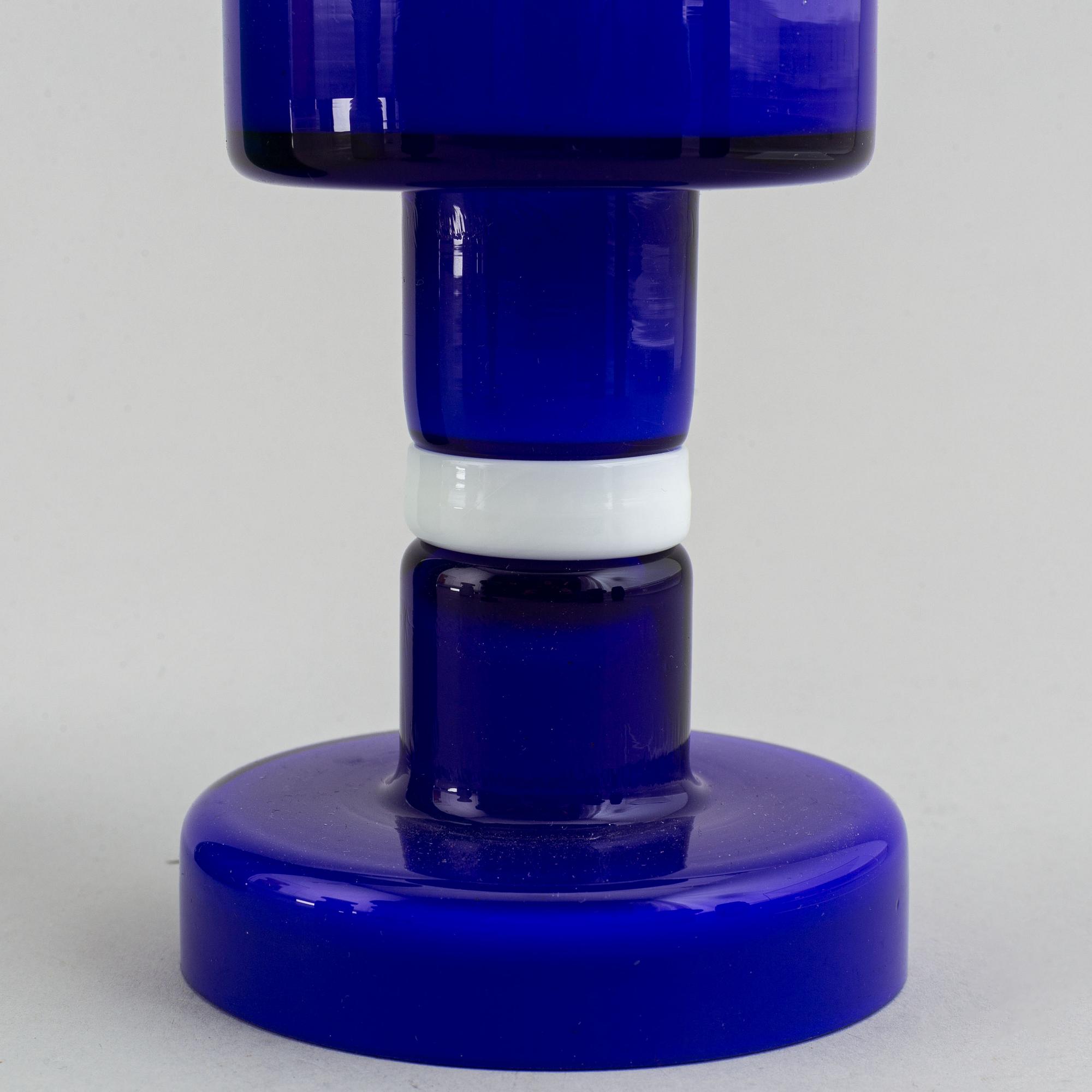 PO Ström, samling glas, 8 delar, Alsterfors Glasbruk, 1960/70-tal.