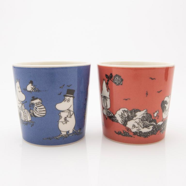 Moomin mugs, 2 pcs, Arabia, Finland, 1990-1999.
