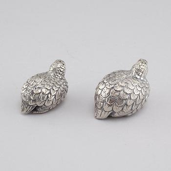 GUCCI, salt och pepparkar, metall, 1900-talets andra hälft.