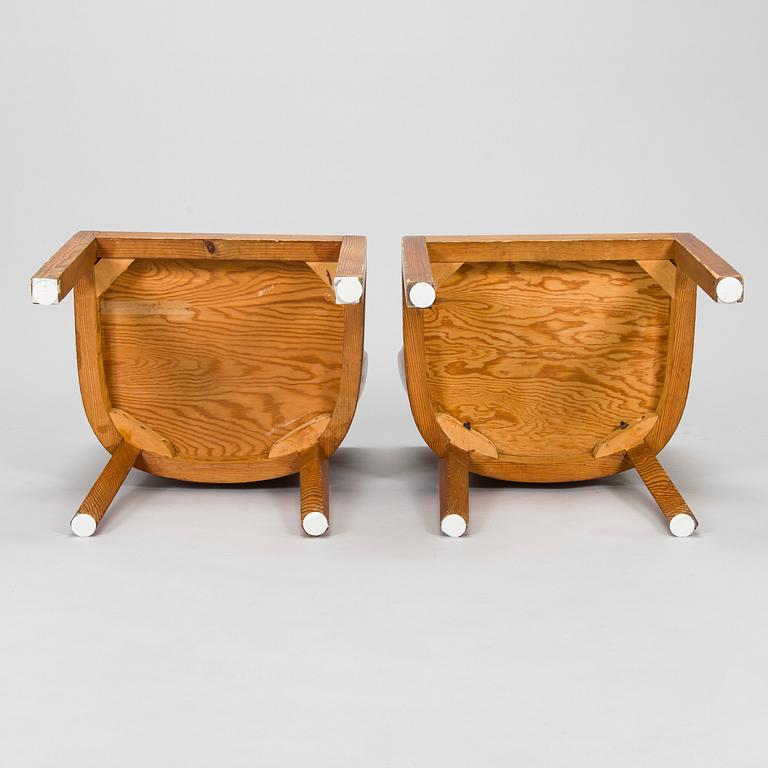 Axel Einar Hjorth, Two 1930s 'Lovö' chairs for Nordiska Kompaniet.