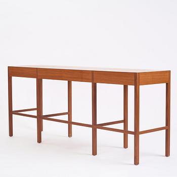 Nordiska Kompaniet, a sideboard with tables and a serving trolley, Sweden 1950s.