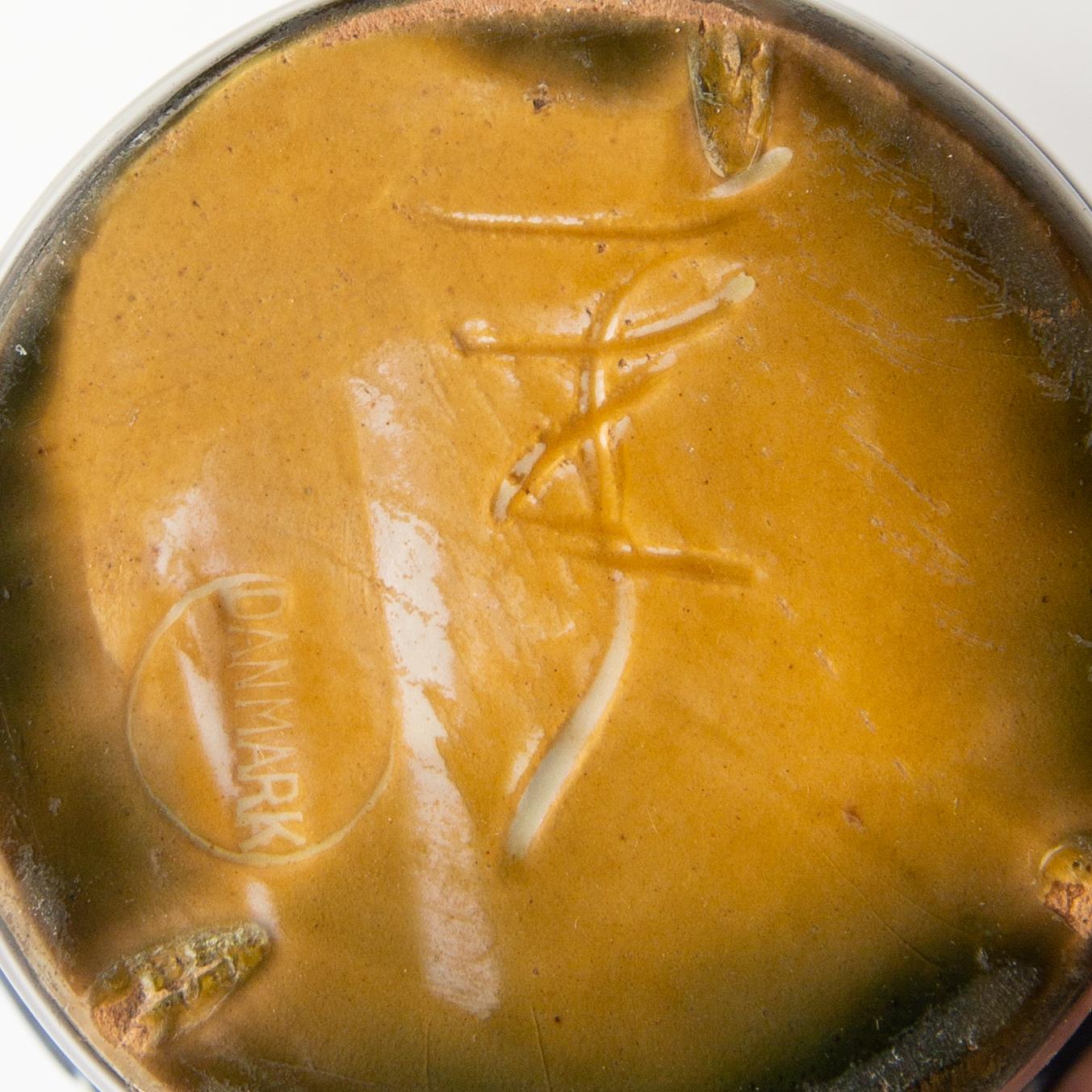 Hermann August Kähler, vases 5 pcs Denmark early 1900s glazed ceramics.