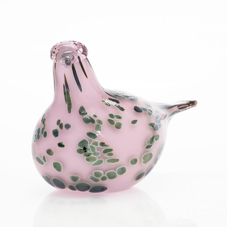 Oiva Toikka, A glassbird 'Rubirosa', Unique Days spring 2008, signed O. Toikka Nuutajärvi.