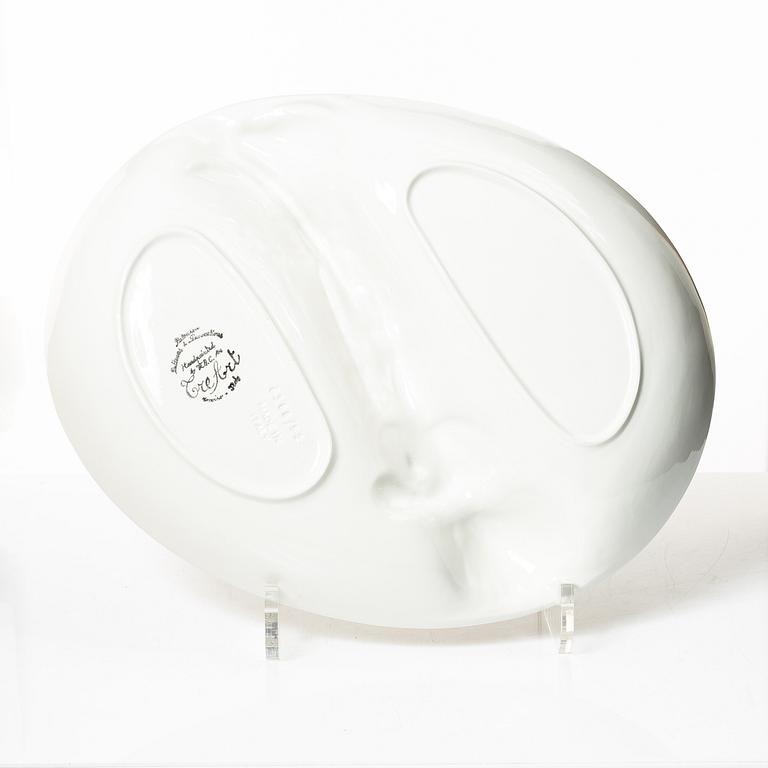 Servisdelar för skaldjur, 7 delar, keramik, V.B.C. Cre Art, Treviso, Italien.