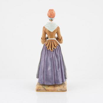 Jean-Etienne Liotard, efter, figurin, porslin, "chokladflickan", Meissen, omkring år 1900.