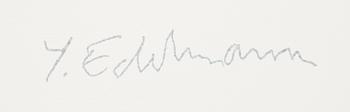 YRJÖ EDELMANN, öithograph in colours, 1991, stamped signature EA VI/XX.