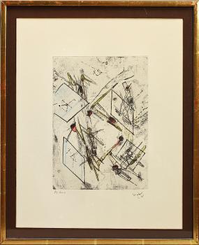 ROBERTO MATTA, färgetsningar, 5 st, sign o numr 83/100.