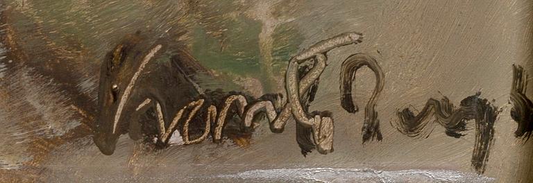 SVANTE BERGH, oil on panel, signed.