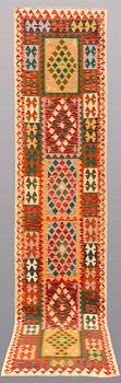 A RUNNER, Kilim, ca 390 x 84 cm.