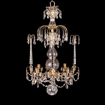 A chandelier from first half of the 19th century. Height 87 cm.