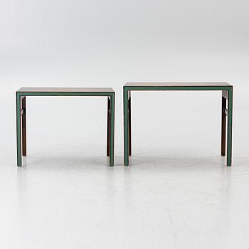 A drinks cabinet with two nesting tables, Sweden, 1930s/40s.
