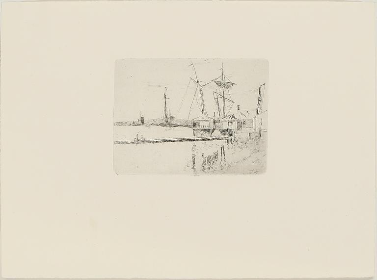 AXEL FRIDELL, 5 st, torrnål, 1900-tal.