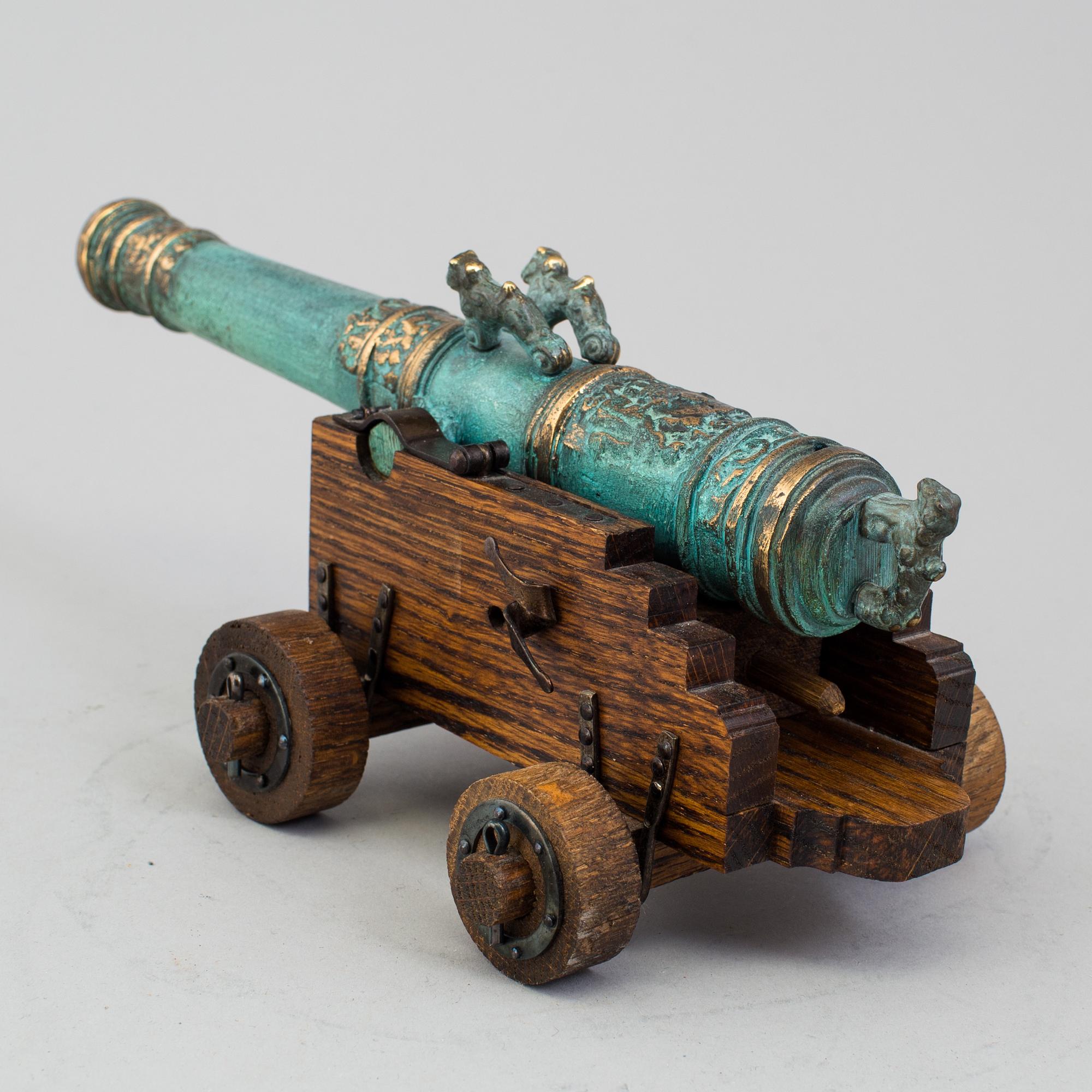 a table cannon by Svensk Metallkonst AB Karlskrona.