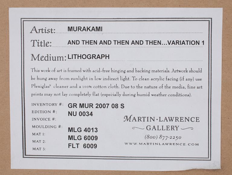 Takashi Murakami, "And then, and then and then and then and then".