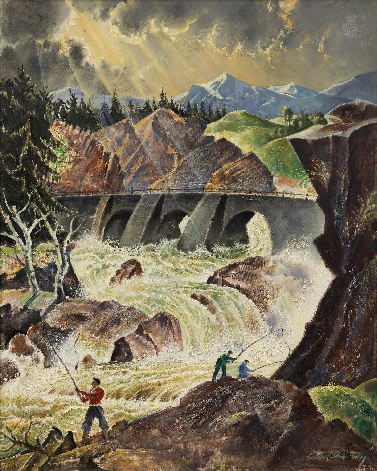 Gabriel Strandberg, Vattenfall".