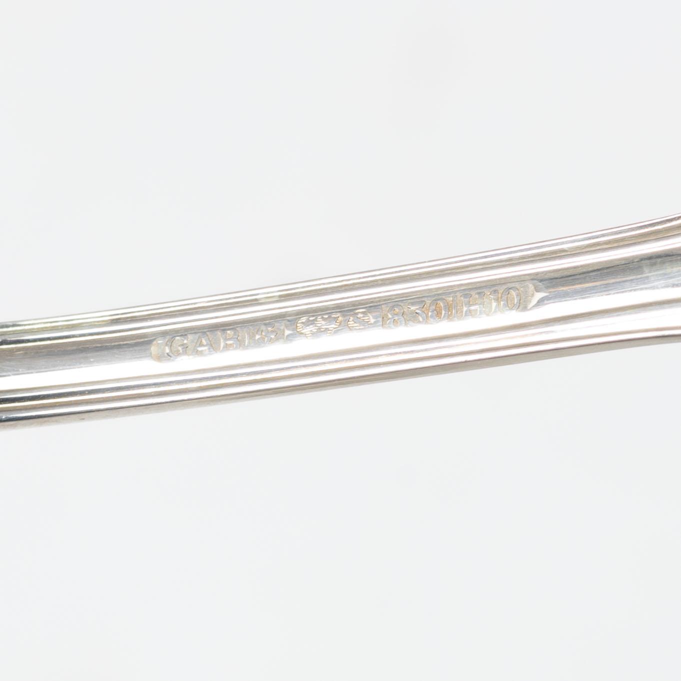 A 19-piece Swedish silver cutlery set, model 'Olga', GAB, Eskilstuna 1982.