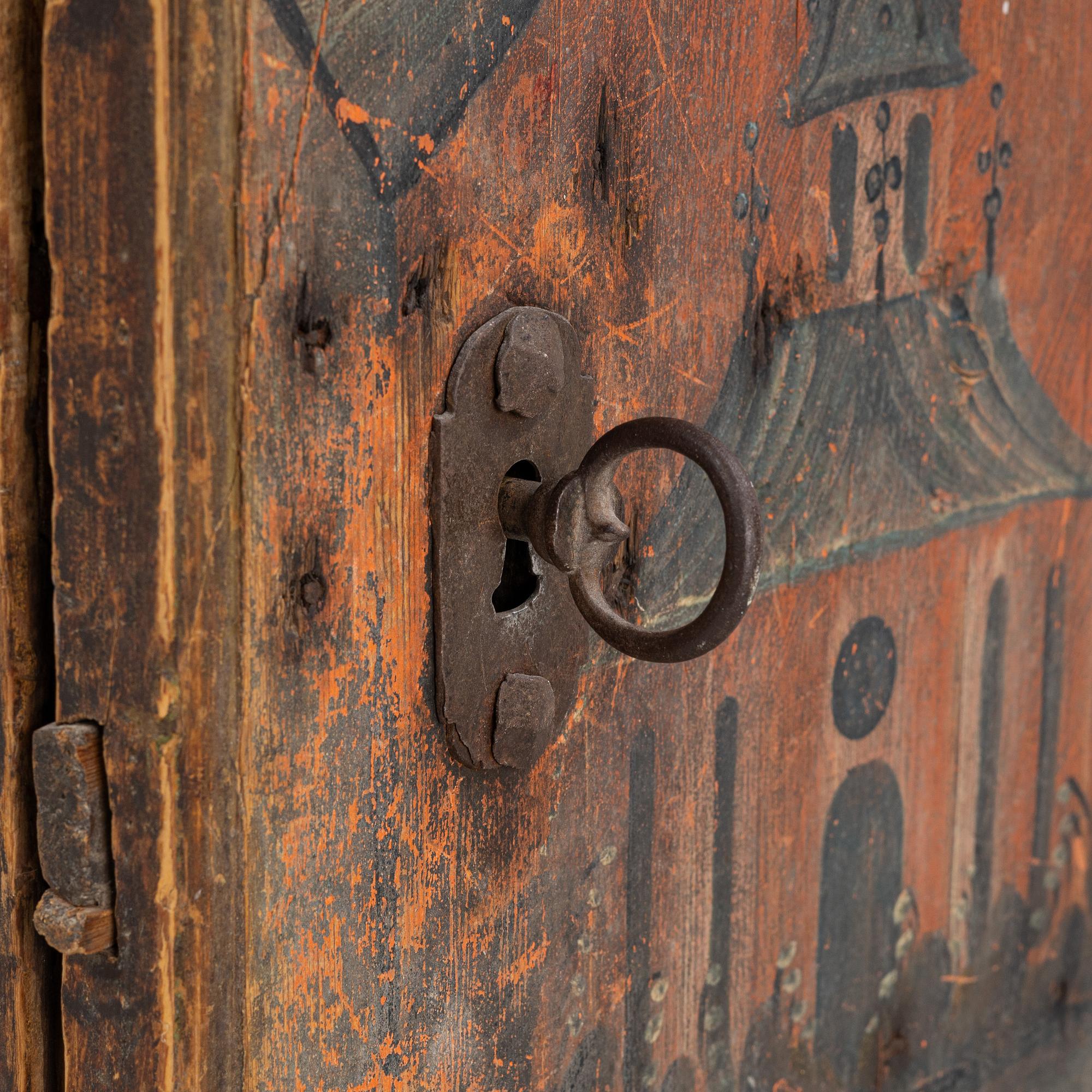 A Swedish Painted Cabinet, 18th/19th Century.