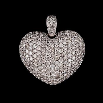 73. PENDANT, brilliant cut diamonds, tot. 4.99 cts.