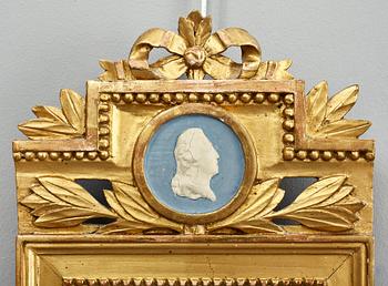 SPEGEL, gustaviansk, omkring sekelskiftet 1800.