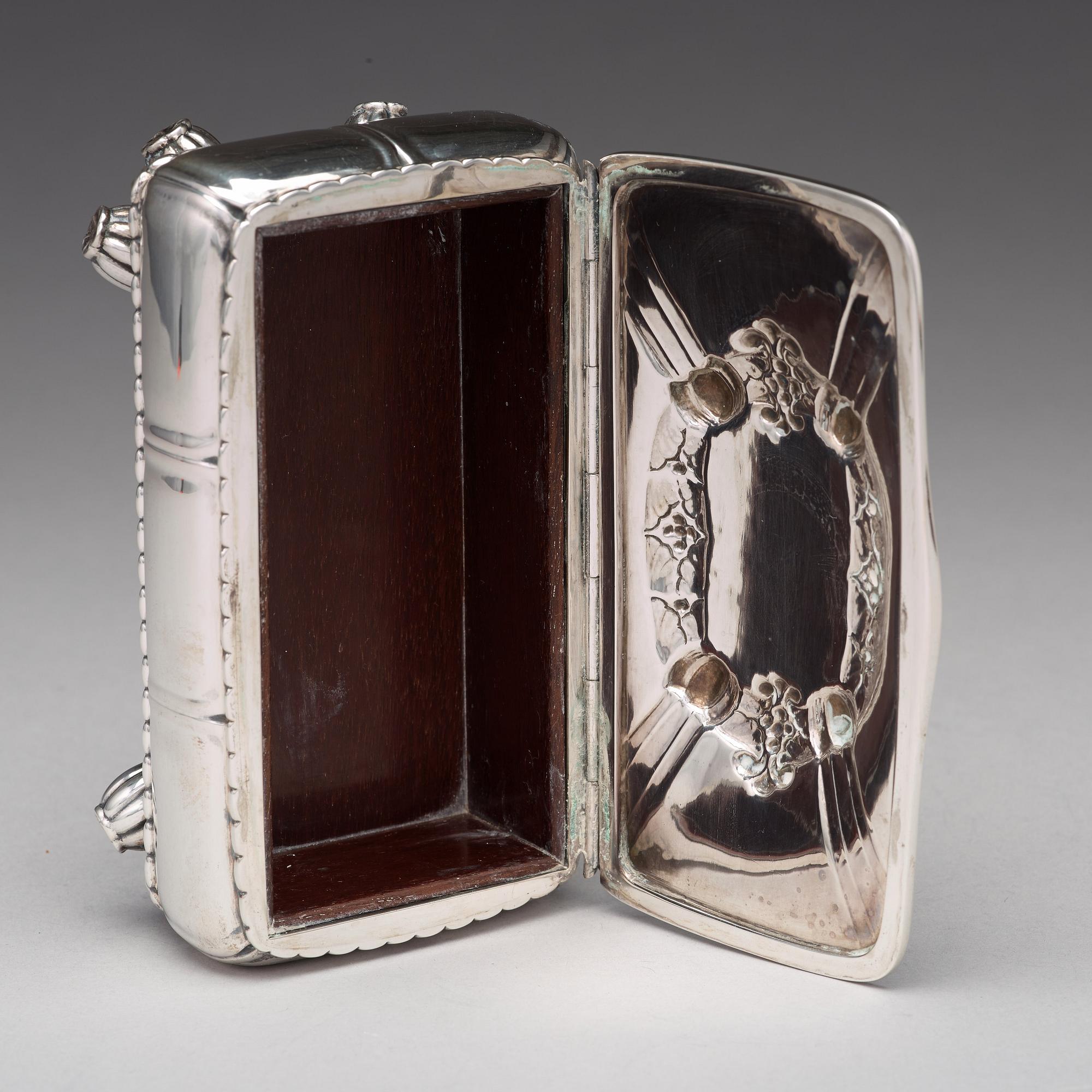 Georg Jensen, skrin, Köpenhamn 1919, 830 /1000 silver, design nr 133.