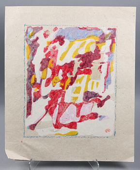 LENNART RODHE, färgserigrafi, monogramsign.