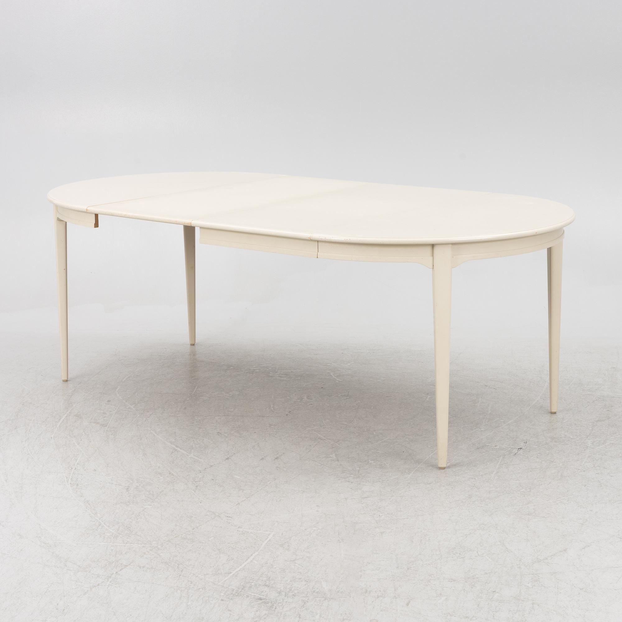 Svante Skogh, a 'Vindö' dining table and four chairs, Balders snickeri, Vaggeryd, second half of the 20th century.