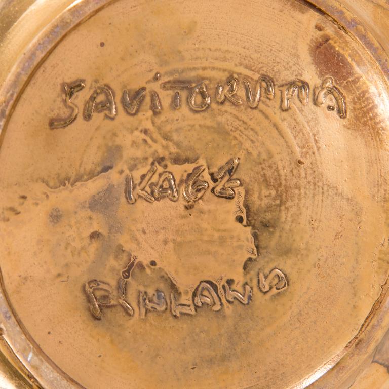 A pair of ceramic tablelamps by Kauko Forsvik, signed 'KAGE', Finland.