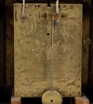 An English Baroque early 18th Century five-bells bracket clock by David Lestourgeon London.