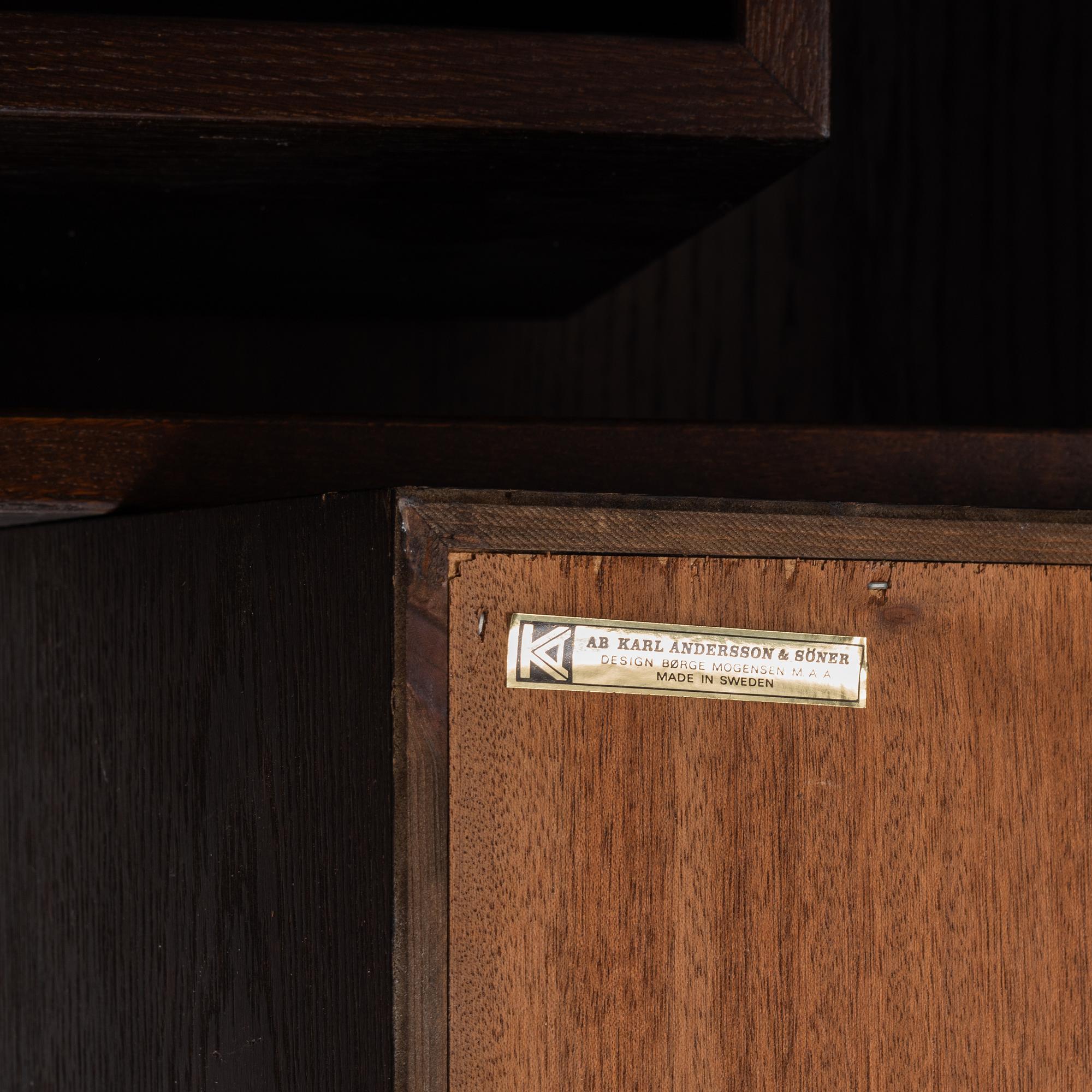 Børge Mogensen, shelving system with cabinets and drawers, "Öresund". Karl Andersson & Söner, second half of the 20th century.