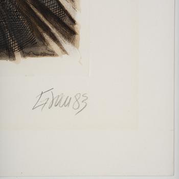 Enrique Grau, "The savage from the forest" from: "Hommage aux Prix Nobel" (The Nobel Prize portfolio).