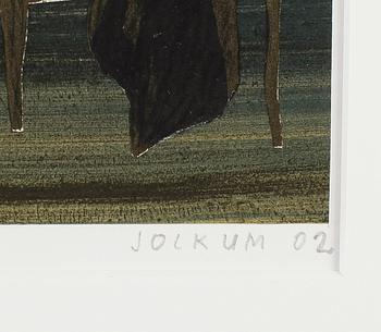 JOCKUM NORDSTRÖM, färglitografi, signerad och daterad-02, numrerad 29/125.